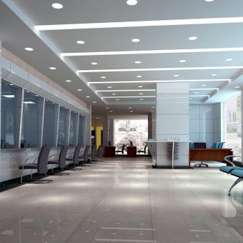 interior design moderno de salão de negócios